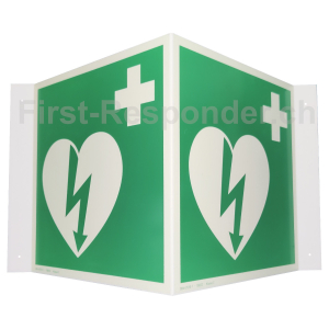 AED-Hinweis-Winkel