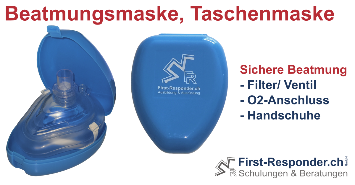 Beatmungsmaske in Pocketbox - notfallTraining schweiz GmbH