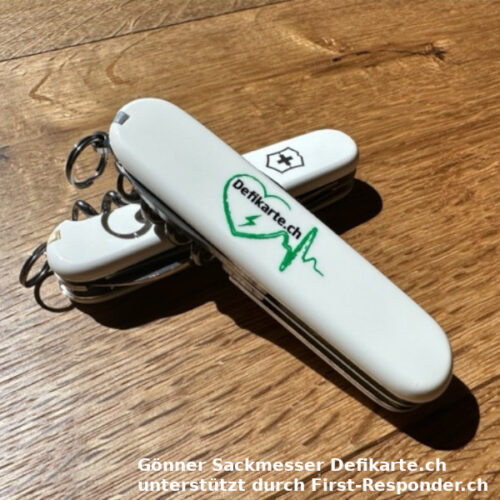 Gönner-Sackmesser-Defikarte