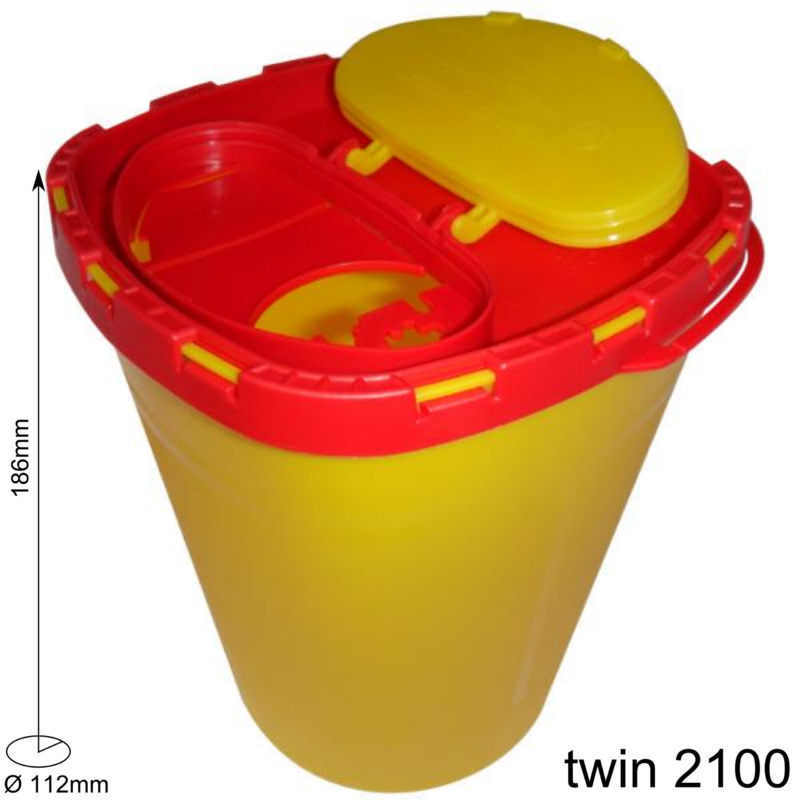 Kanülenabwurfbehälter/ Entsorgungsbox Multi-Safe twin – Bild 6