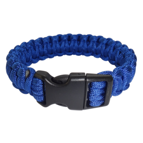 Paracord Armband blau XL_closed