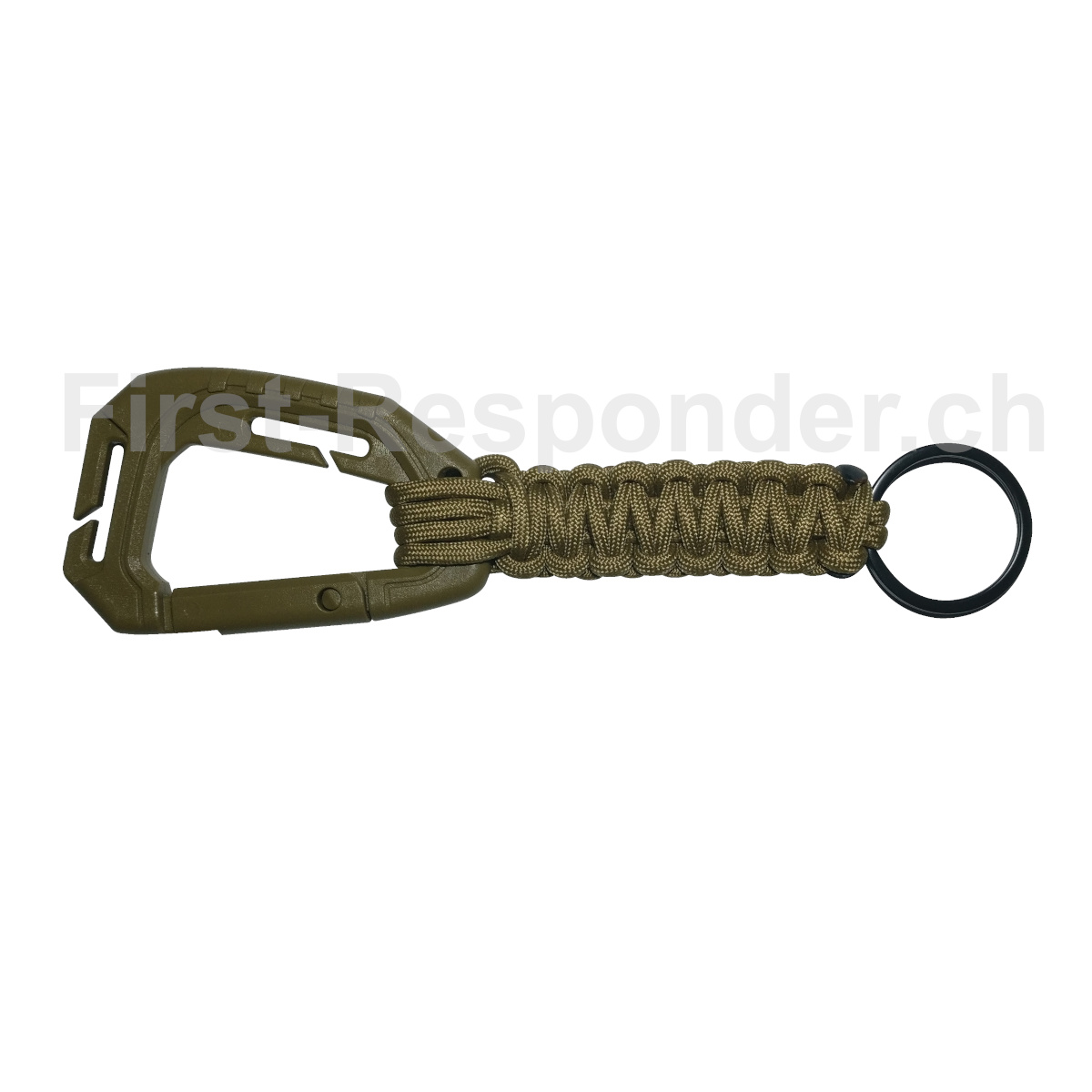 Paracord Schlüsselanhänger mit Karabiner und Schlüsselring - .de